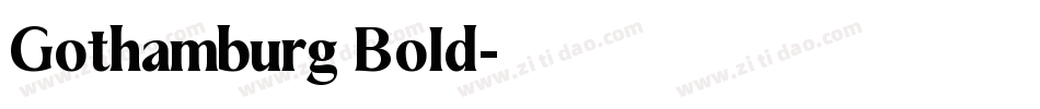 Gothamburg Bold字体转换